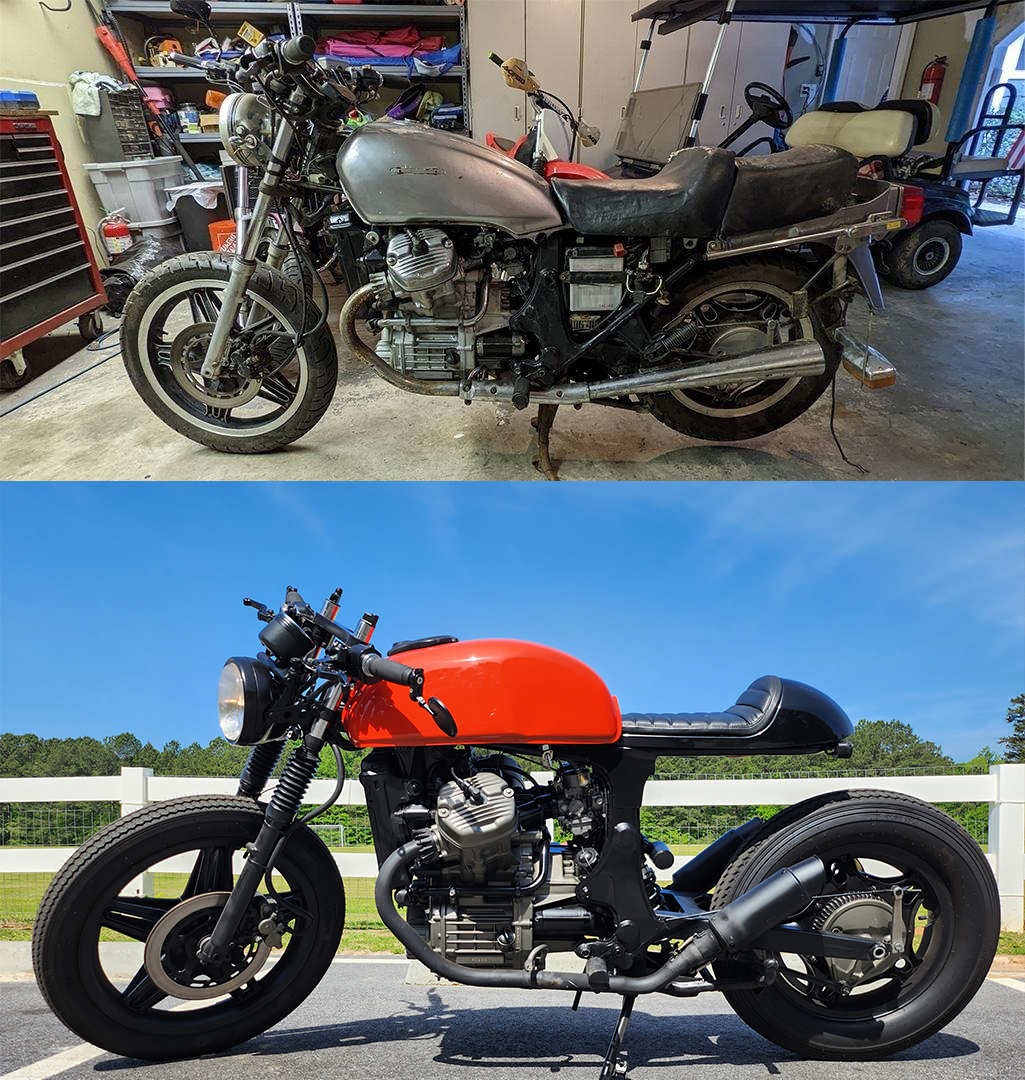 BEAUTIFUL 1985 GL500 CAFE RACER. What a blast to ride!